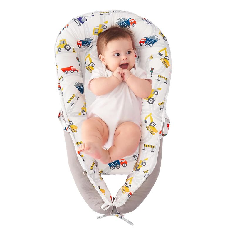 Photo 1 of Viviland Baby Lounger, Bionic Design Baby Nest Baby Lounger for Newborn 0-24 Months, Soft Cotton Breathable Lounger Pillow for Infants, Car Newborn Lounger