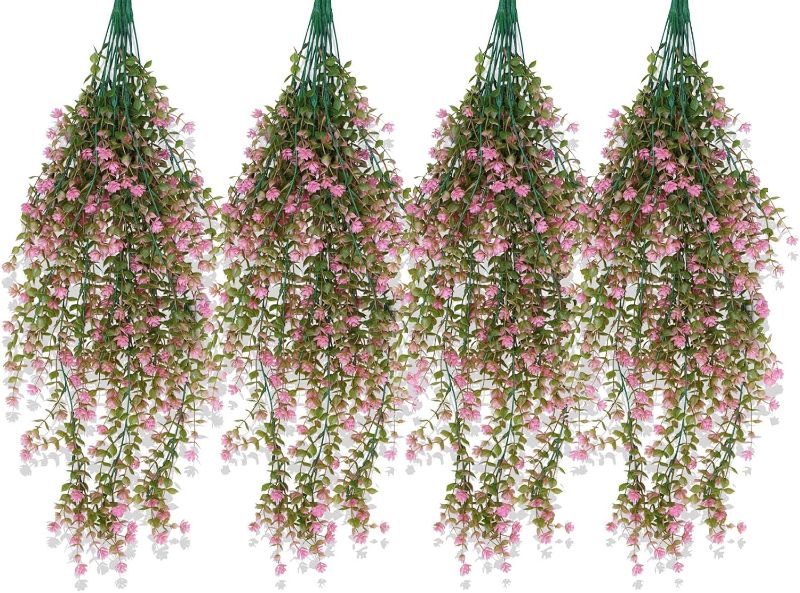 Photo 1 of Artificial Grass Fake Plants, 16in Outdoor Faux Plants, Artificial Grass Fake Shrubs, Faux Plastic Plants UV Resistant, Artificial Flowers for Outdoors, for Garden Porch Window Box 