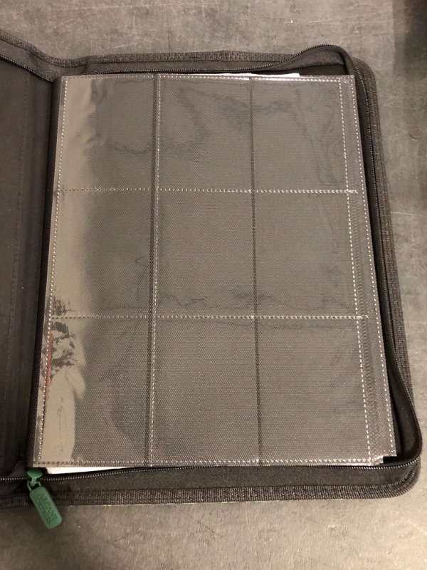 Photo 1 of MTG Card Binder, 9-Pocket Magic Card Album, Holds 360 Cards, Leather Side -Loading Card Storage Binder, Premium Card Collector Book for TCG Players (Mythical Forest)