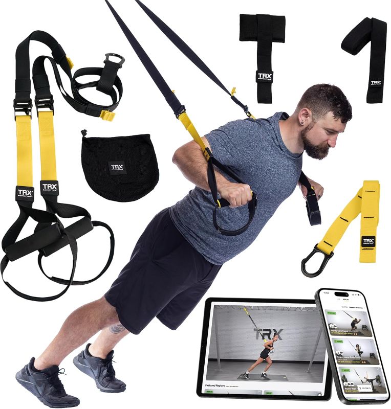 Photo 1 of Hoxwc All-In-One Suspension Trainer, Home Gym Workouts & Strength Training Fitness Equipment, Portable Exercise Straps
