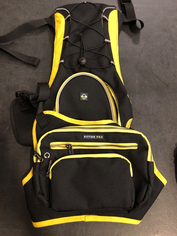 Photo 1 of 2in 1 Chest Bag and Hydration Backpack 2L Bladder Capacity (No Bladder Included) Lightweight Water Resistant for Running Hiking Cycling with Reflective Strips Adjustable Straps 