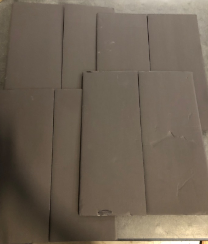 Photo 1 of *One Minor Damaged** 4PCS Medium Trifold Poster Board 26" x 16" Black Tri Fold Presentation Boards, Corrugated Cardboard Picture/Project Display Boards for Event, Exhibition, Business, School Project, Science Fair