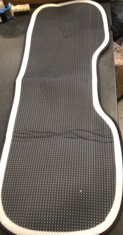 Photo 1 of Classic Black White Stitching Line Universal Car Seat Cushion Breathe Ice Silk Mats Four Seasons Auto Seat Cover Car Accessories