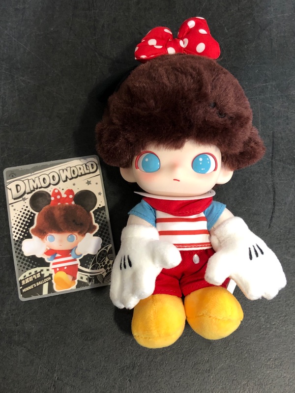 Photo 1 of Damaged Box POP MART DIMOO WORLD × DISNEY Series-Vinyl Plush Keychain Blind Box, Random Design Action Figures