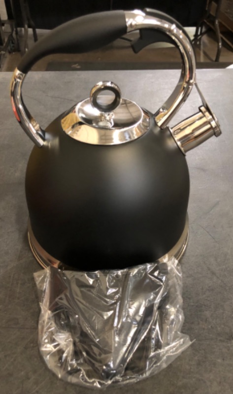 Photo 1 of Stovetop Teapot Tea Kettle Whistling Tea Kettle for Stovetop with Cool Grip Handle Food Grade Stainless Steel Tea Pots Hot Water Kettle