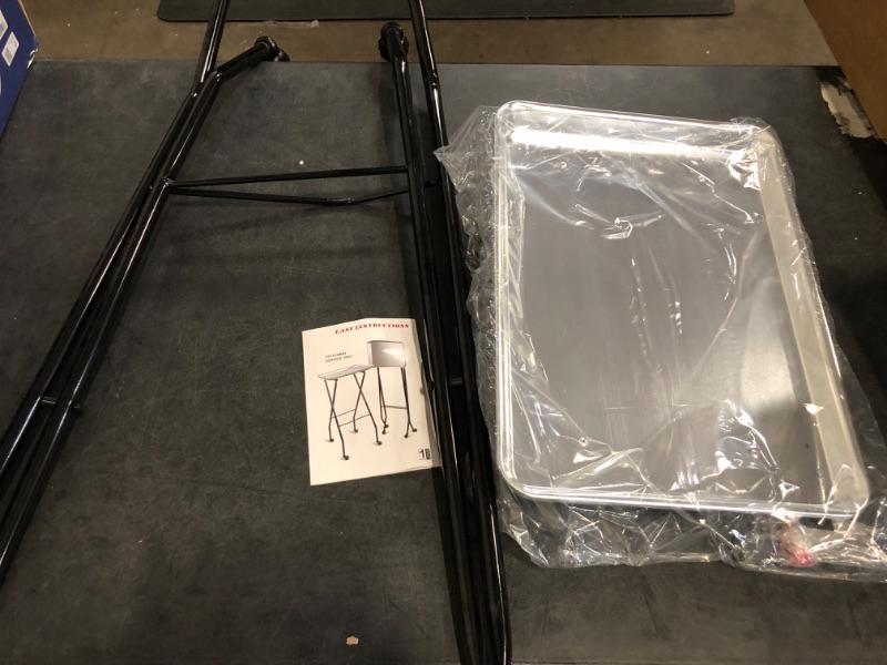 Photo 1 of Aluminum Foldaway Folding Service Tray on Wheels