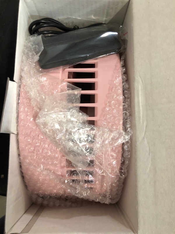 Photo 1 of UN UNITEDTIME Desk and table fan, foldable Fan Portable Travel Fans Battery Operated,Adjustable Height My Foldaway fan with remote Control Timer, 4 Speed Settings (Pink)