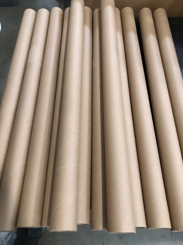 Photo 1 of MagicWater Supply Mailing Tube - 2 in x 30 in - Kraft - 12 Pack - for Shipping and Storage of Posters, Arts, Crafts, and Documents