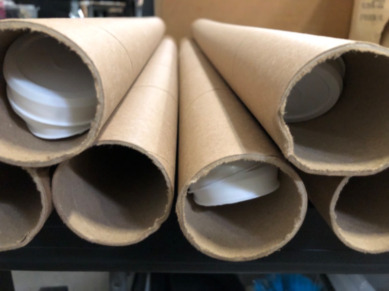 Photo 1 of MagicWater Supply Mailing Tube - 2 in x 30 in - Kraft - 12 Pack - for Shipping and Storage of Posters, Arts, Crafts, and Documents