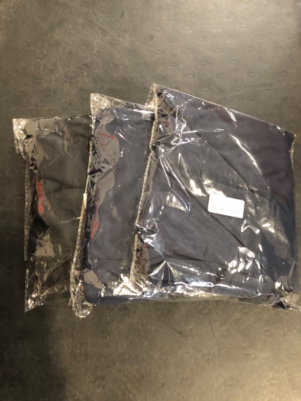Photo 1 of Size L Mens Athletic Shorts with Pockets Quick Drying Activewear for Gym Workout ( 2 Navy, 1 Black) 