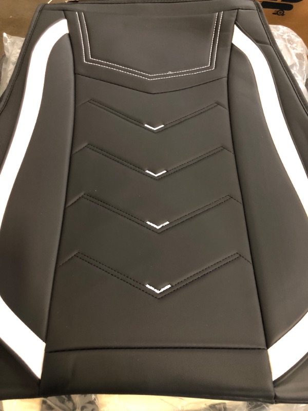 Photo 1 of Car Seat Covers for Ford Mustang 2000-2025, Premium Nappa Leather Car Seat Cover, Stylish Sport Seat Covers? Automobile Seat Cover Sets.(Luxury 5 Seats/Black White)