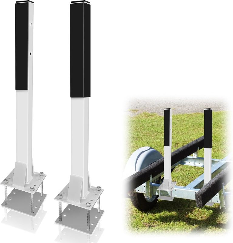 Photo 1 of 2PCS Boat Trailer Guides Poles Kits, Heavy Duty Boat Guides for Trailers, Boat Trailer Guide Poles, Pontoon Trailer Guide on for Safe Loading and Unloading of Ships