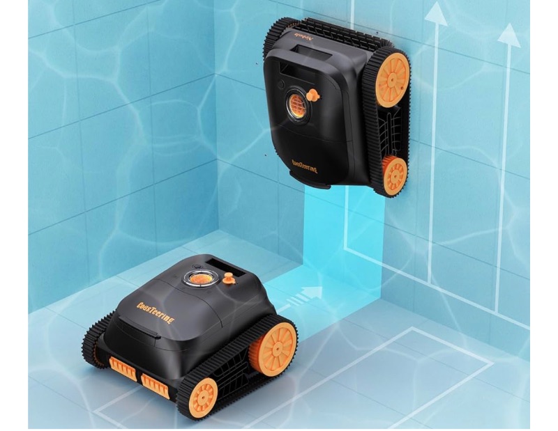 Photo 1 of 2024 CoasTeering Cordless Pool Vascuum for Inground Pools, Robotic Pool Cleaner with up to 5550GPH Suction Power, 180 Mins Battery Life, Wall and Waterline Cleaning Pool Robot Vacuum Cleaner 