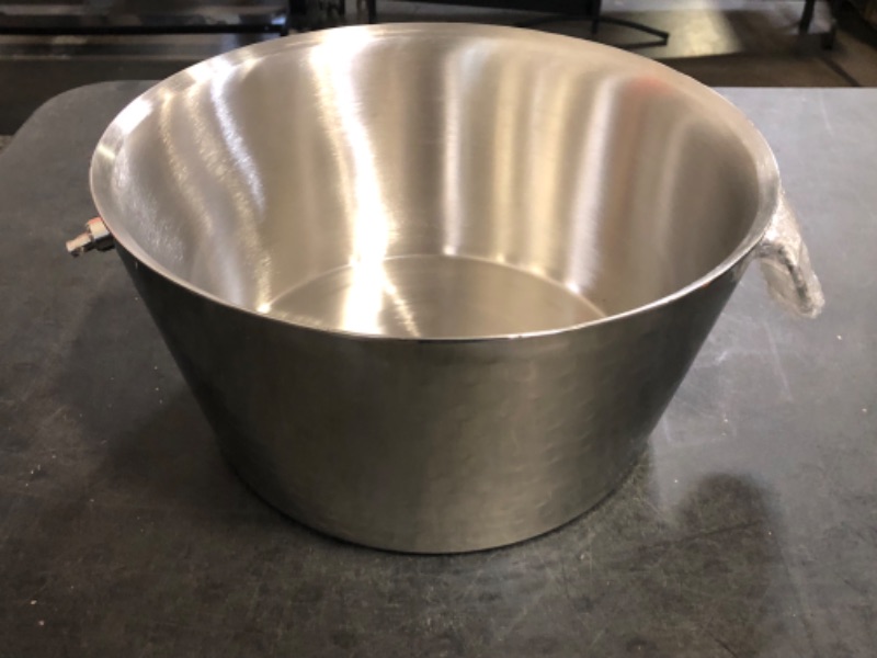 Photo 1 of BREKX Hammered Stainless-Steel Beverage Tub, Double-Walled Insulated Anchored Drink Tub & Ice Bucket with Double Hinged Handles, Drink Chiller for Parties, 12 Quarts