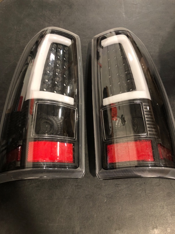 Photo 1 of Silverado Tail Lights Compatible With 2003-2006 Chevy Silverado 1500/1500HD 2500/2500HD 3500 Driver and Passenger Side OE Style Rear Brake Lamps, Bulb and Harness Included