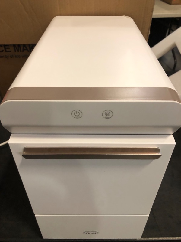 Photo 1 of Gevi V2.0 Quiet Countertop Nugget Ice Maker, Self-Cleaning Chewable Pellet Ice Machine, 38 lbs/24H, Energy-Efficient, White
