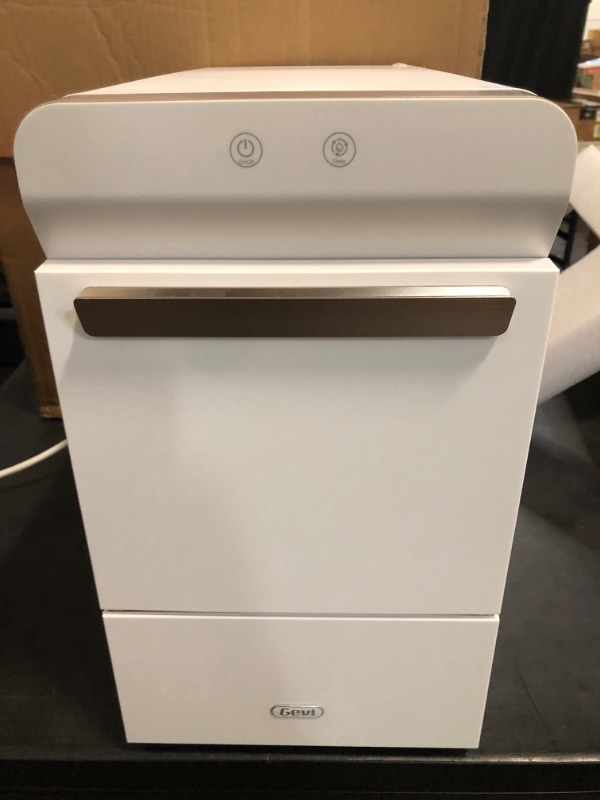 Photo 1 of Gevi V2.0 Quiet Countertop Nugget Ice Maker, Self-Cleaning Chewable Pellet Ice Machine, 38 lbs/24H, Energy-Efficient, White