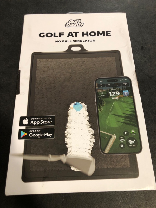 Photo 1 of Golf Hitting Mat - Premium Swing Training Mat - Golf Swing Trainer for Path Detection, Fathers Day Golf Gifts -Upgraded 16"x12" with Replaceable Mat, NINE + NINE