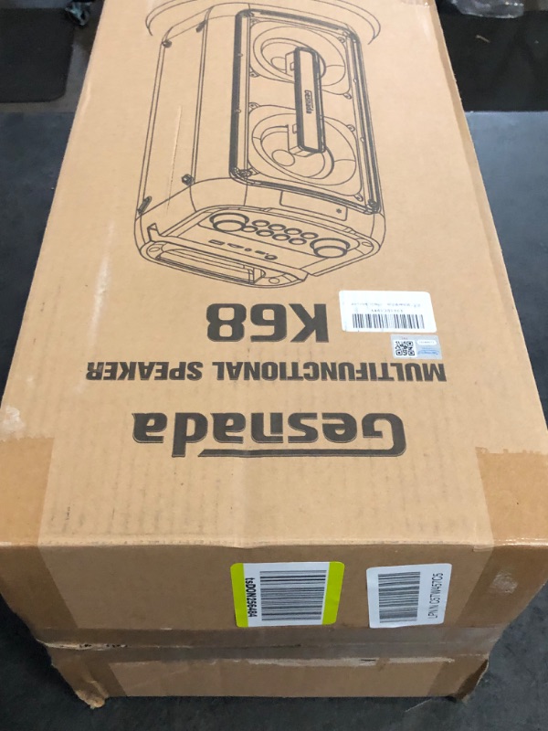 Photo 1 of Karaoke Machine for Adults, Bluetooth Speaker with 2 Wireless Microphones, Portable PA System with Dicso Lights for Big Pary, Stage Subwoofers, Outdoor, Ideal Gifts for Family, Music Lover