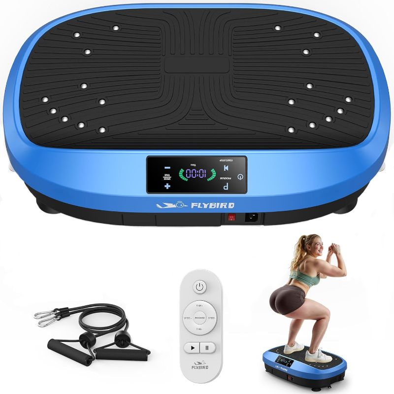 Photo 1 of FLYBIRD Vibration Plate Exercise Machine, 120 Adjustable Speed High Intensity Vibration for Muscle Toning Weight Loss Lymphatic Drainage, Full Body Workout Vibration Plate Ideal for Fitness & Recovery