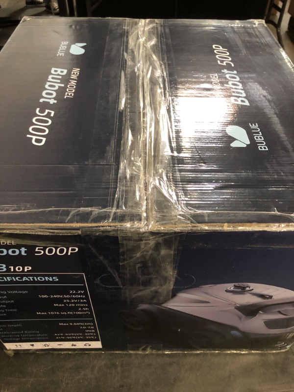 Photo 1 of Bubot 500P Cordless Robotic Pool Cleaner, Pool Vacuum with Ultra-Strong Bluehole Suction, Dual Motors, DirtLock 2.0, Self-Parking, 140-Min Runtime for Above-Ground Flat Pools up to 1,076 Sq.Ft