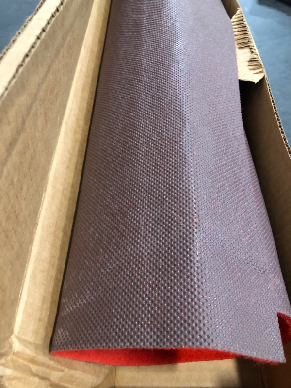 Photo 1 of Red Carpet Runner for Party 3 x 10 ft Extra Thick Non-Slip Bright Red Rugs Aisle Runner for Proms Wedding Events Waterproof Custom Indoor Outdoor Runner Rug for Hallway Entryway Balcony Garage Stair