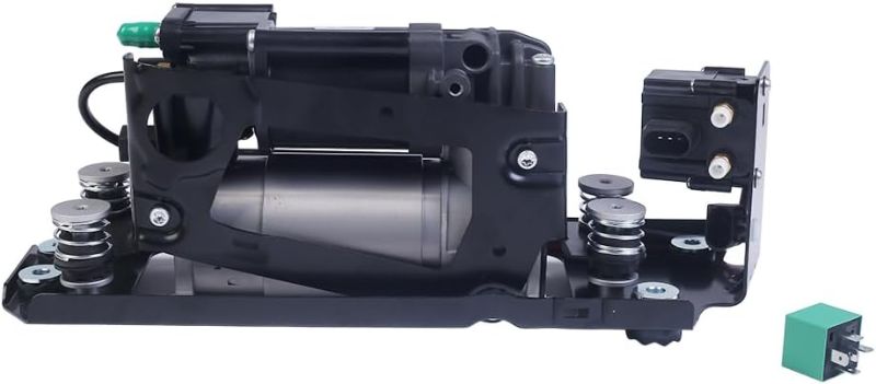 Photo 1 of F02 Air Suspension Compressor with Bracket + Valve Block Compatible with BMW 37206875176 F01 F02 F04 F11 5 7 Series 535i GT 740i 750Li 760Li Alpina B7 37206784137 37206789165 37206789450