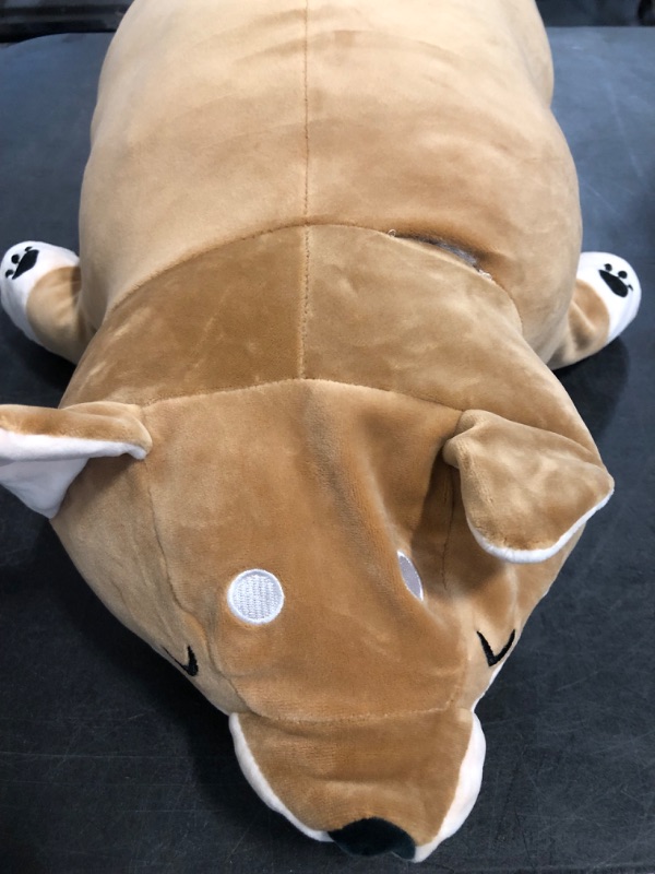 Photo 1 of 30'' Shiba Inu Plush Stuffed Animal, Giant Stuffed Animals for Anxiety, Big Shiba Inu Corgi Plush, Dog Plush Pillow Hugging Pillow Sleeping Dog Cushion Soft Plush Toy Big Stuffed Animals Kawaii Decor