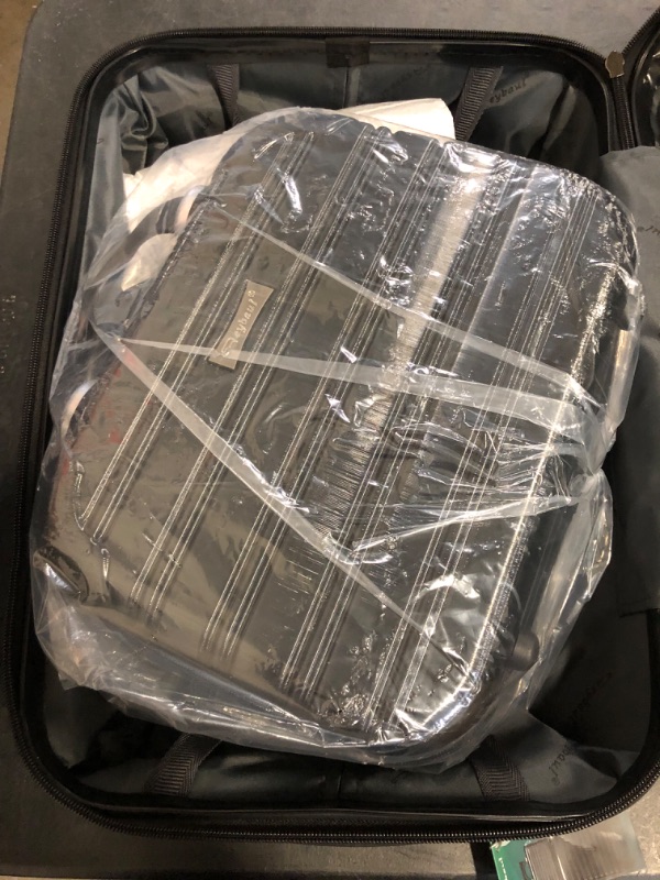 Photo 1 of Hard Case Luggage 2 Piece Sets Carry On Luggage Lightweight With Spinner Wheels Rolling Suitcase 22x14x9 Airline Approved PC+ABS TSA Lock Hardshell Travel Carry On Hardside 14/20 Inch 2PCS,Black
