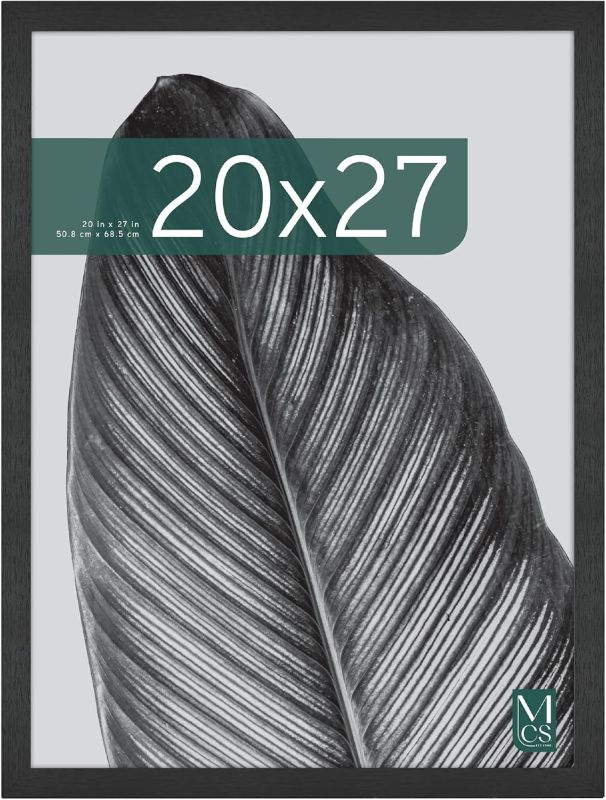 Photo 1 of MCS Studio Gallery 20x27 Poster Frame Black Woodgrain, Vertical & Horizontal Wall Hanging Large Picture Frame for Photos, Posters & Art Prints (1-Pack)
