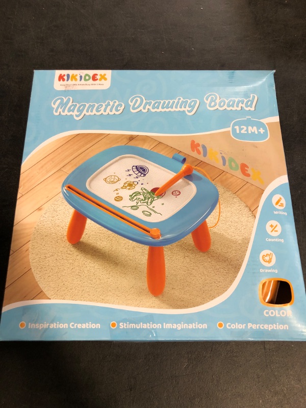 Photo 1 of Kikidex Magnetic Drawing Board, Toddler Girl Toys for 1-2 Year Old, Doodle Board Pad Learning and Educational Toys for 1 2 3 Year Old Baby Kids Birthday Gift(Light Blue)