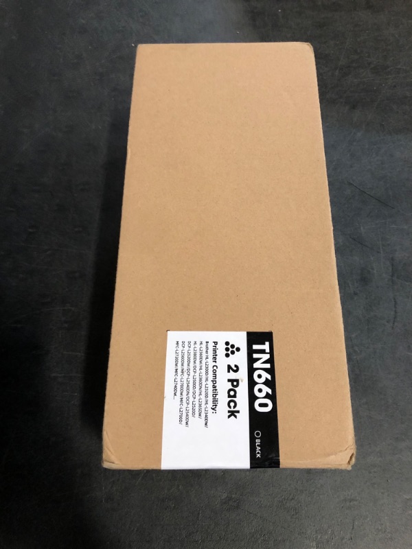 Photo 1 of Timink TN660 Compatible Toner Cartridge Replacement for TN660 TN-660 TN 660 TN630, Compatible with HL-L2300D HL-L2380DW HL-L2320D DCP-L2540DW MFC-L2700DW MFC-L2685DW Printer (2 Black Toner)