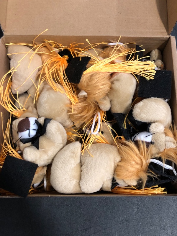 Photo 1 of Gejoy 24 Pcs Graduation Mini Lion Stuffed Animal Tiny Congrats Grad Doll Small Soft Plush Animal Keychain with Graduation Cap for Kindergartners College High School Graduation Gifts Party Favors