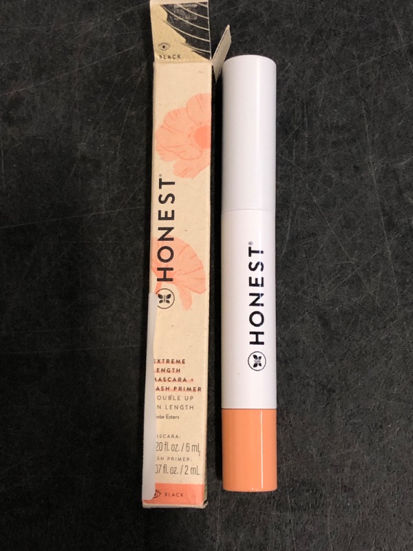 Photo 1 of Honest Beauty 2-in-1 Extreme Length Clean Mascara + Lash Primer | Lengthening + Volumizing | Cruelty Free + Safe for Sensitive Eyes | Black, .27 fl oz