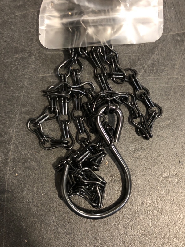 Photo 1 of Uarepretty 2Packs 26inch 90lbs Black Heavy Duty Metal Hooks Hanging Chains Hangers for Garden, Balcony, Yard, Kitchen, for Hanging Plant Pots,Planters,Bird Feeder,Lanterns, Billboard Etc.