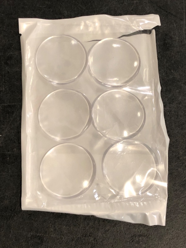 Photo 1 of Strongest Home Wall & Door Handle Stopper 2" Set. 6 Pieces of Clear Rubber Door Knob, Round Wall Shield Cushion, Quiet Wall Protector for Door Handle, Guard Door Bumper Silencer Self - Adhesive
