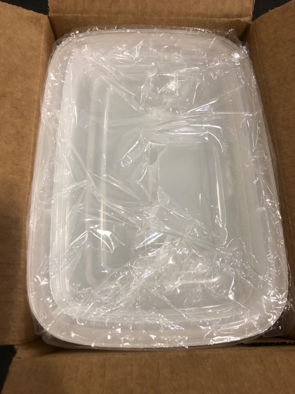 Photo 1 of Ezalia 50 Pack- Meal Prep Containers 32oz, Plastic Food Prep Containers Reusable, Leakproof To Go Food Containers with Lids, BPA-Free, Microwave/Dishwasher/Freezer Safe