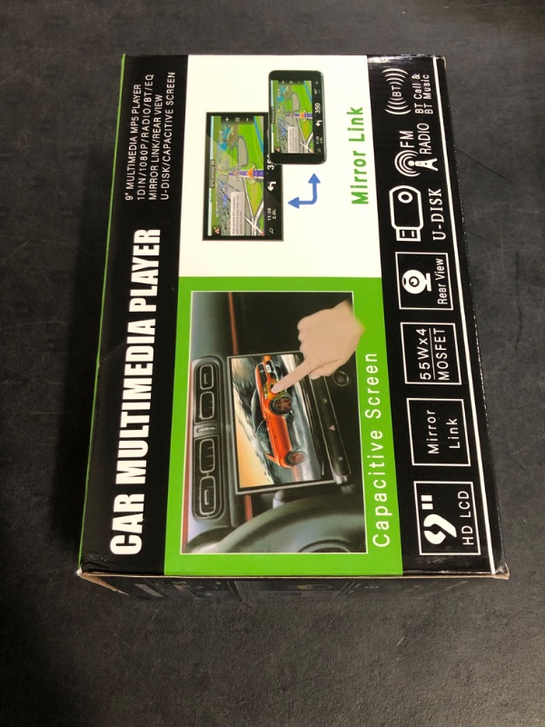 Photo 1 of [Upgrade] 9 Inch Single Din Car Stereo Touchscreen Radio with Apple Carplay, Bluetooth, Android Auto, MirrorLink, Podofo Car Radio with FM/USB/SD/AUX/Subwoofer Ports, Fast Charging, Backup Camera