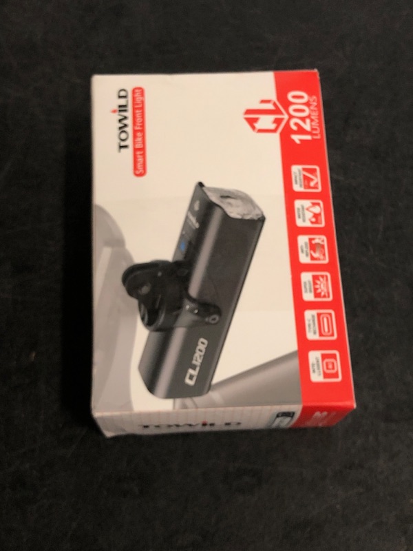 Photo 1 of TOWILD CL1200 Bike Lights for Night Riding,Compatible with Garmin/GoPro Mount,1200 Lumen Bright Bike Headlight,5000mAh Rechargeable Battery,Waterproof Bike Front Light for Commuter Cyclists