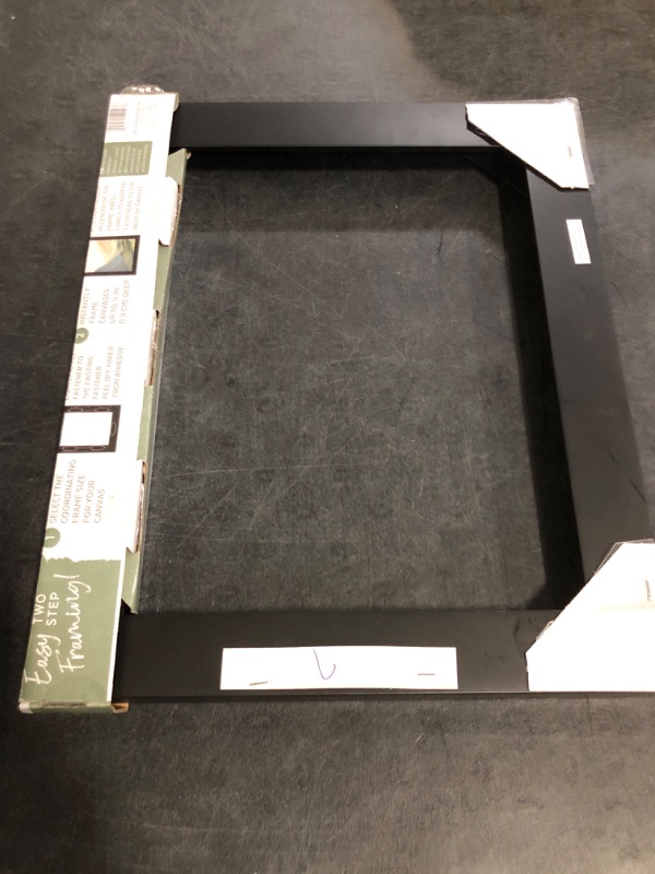 Photo 1 of MCS Canvas Float Frames 11x14 Frame, Black Frame for Finished Canvases, Vertical & Horizontal Wall Hanging Large Frame with Adhesive for Canvas Paintings (1-Pack)