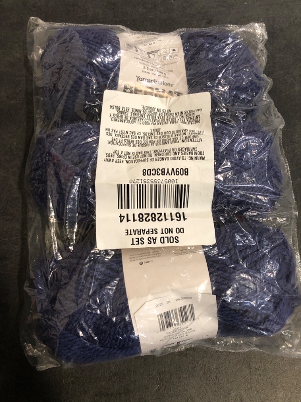 Photo 1 of Bernat Softee Chunky Faded Denim Yarn - 3 Pack of 100g/3.5oz - Acrylic - 6 Super Bulky - 108 Yards - Knitting/Crochet