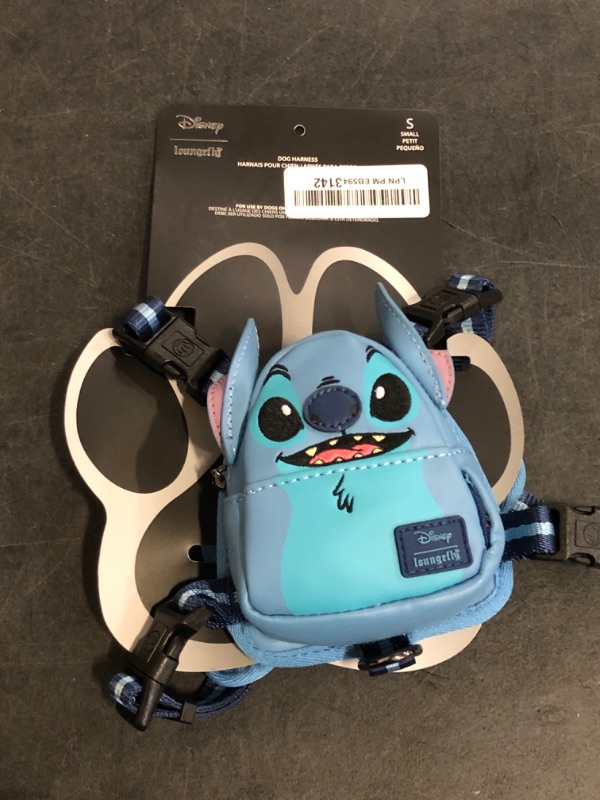 Photo 1 of Size S Loungefly Pets Disney Stitch Cosplay Mini Backpack Dog Harness