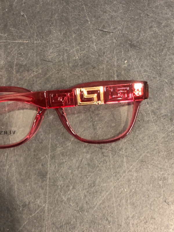 Photo 1 of Versace Eyeglasses VE 3338 5409 Transparent Red Minor Damage ** 