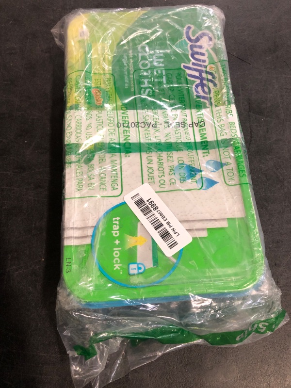 Photo 1 of Swiffer Sweeper Wet Mopping Cloths, Multi-Surface Floor Cleaner with Gain Original Scent, 24 Count