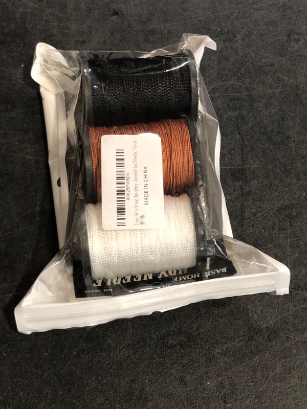 Photo 1 of Topus Extra Strong Upholstery Repair Sewing Thread Kit and Heavy Duty Household Hand Needles, Including 7 Styles of Leather Canvas Sewing Needles and 3 Rolls Nylon Thread (70 Yard Per Roll), 3 Colors