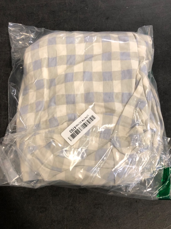 Photo 1 of HonestBaby Unisex-Baby Fitted Crib Sheets Set Standard Mattress, 100% Organic Cotton Baby Boys, Girls, Neutral, 1 Pack - Peach Skin Painted Buffalo Check, One Size