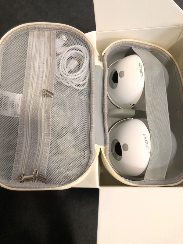 Photo 1 of Momcozy Breast Pump, Double-Sealed Flange for Comfort - 24mm, 2 Pack Ash Gray
