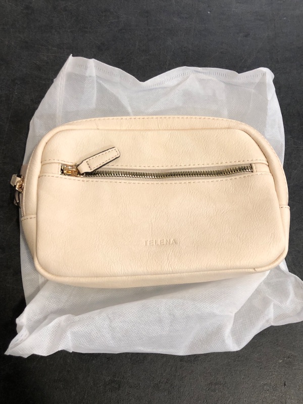 Photo 1 of Telena Fanny Packs for Women Men, Belt Bag with 4 Zipper Pockets, Fashion Waist Packs, Lightweight Crossbody Bags with Adjustable Strap for Workout/Running/Hiking (Beige)