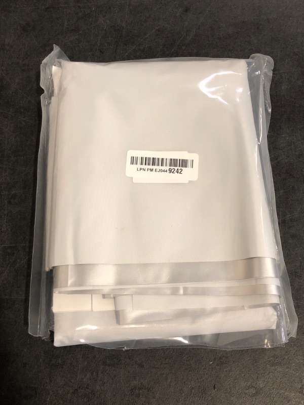 Photo 1 of NIGHTON Portable Blackout Curtains 100"×57" Strong Hook and Loop Tape Strips with Adhesive,Blackout Shades That Can Be Cut,100% Blackout Material Window Blinds for Baby Nursery or Travel Use-White-?