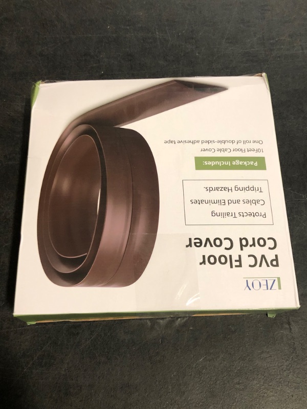 Photo 1 of 10FT Floor Cord Cover, LZEOY White Cord Hider Floor, Cable Floor Cover Power Cord Cover, Durable Cord Covers for Wires on Floor, Floor Cord Protector Hide Cords on Floor Cord Cavity: 0.47" W x 0.24" H